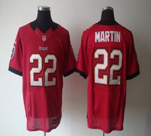  Buccaneers #22 Doug Martin Red Team Color Men's Stitched NFL Elite Jersey