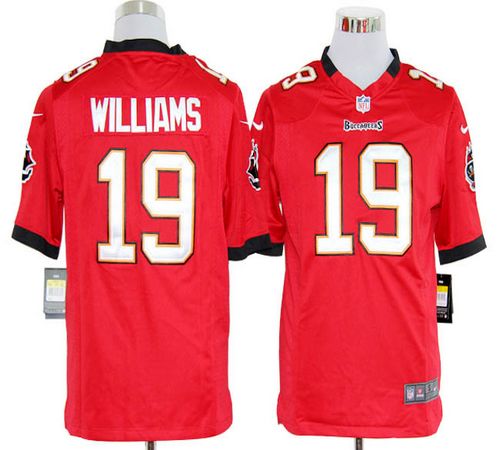  Buccaneers #19 Mike Williams Red Team Color Men's Stitched NFL Game Jersey