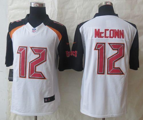  Buccaneers #12 Josh McCown White Men's Stitched NFL New Limited Jersey