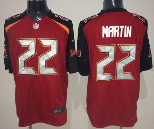  Buccaneers #22 Doug Martin Red Team Color Men's Stitched NFL New Game Jersey