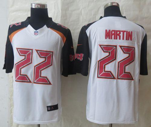  Buccaneers #22 Doug Martin White Men's Stitched NFL New Limited Jersey