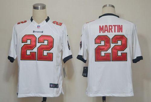  Buccaneers #22 Doug Martin White Men's Stitched NFL Game Jersey