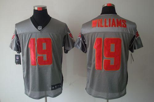  Buccaneers #19 Mike Williams Grey Shadow Men's Stitched NFL Elite Jersey