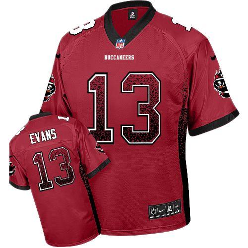  Buccaneers #13 Mike Evans Red Team Color Men's Stitched NFL Elite Drift Fashion Jersey