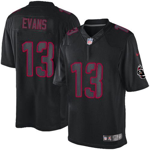  Buccaneers #13 Mike Evans Black Men's Stitched NFL Impact Limited Jersey