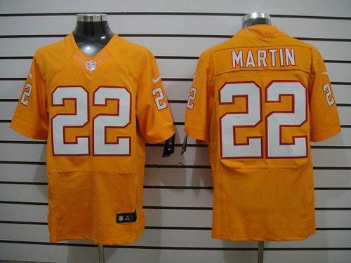  Buccaneers #22 Doug Martin Orange Alternate Men's Stitched NFL Elite Jersey