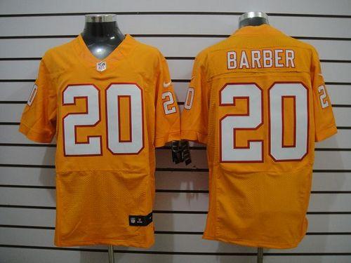  Buccaneers #20 Ronde Barber Orange Alternate Men's Stitched NFL Elite Jersey
