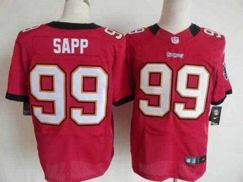  Buccaneers #99 Warren Sapp Red Team Color Men's Stitched NFL Elite Jersey