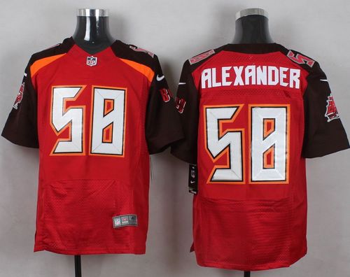  Buccaneers #58 Kwon Alexander Red Team Color Men's Stitched NFL New Elite Jersey