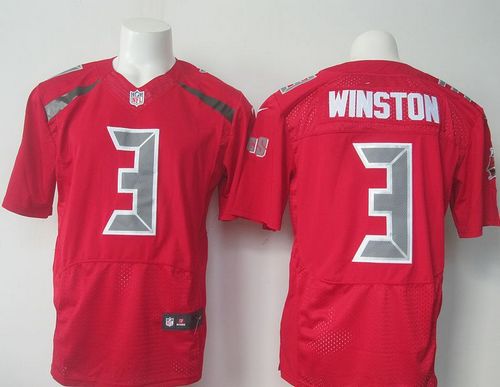  Buccaneers #3 Jameis Winston Red Men's Stitched NFL Elite Rush Jersey