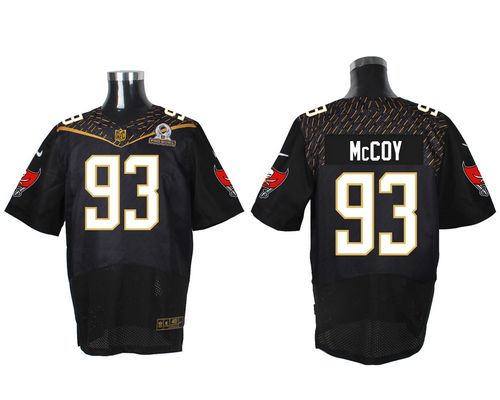 Buccaneers #93 Gerald McCoy Black 2016 Pro Bowl Men's Stitched NFL Elite Jersey