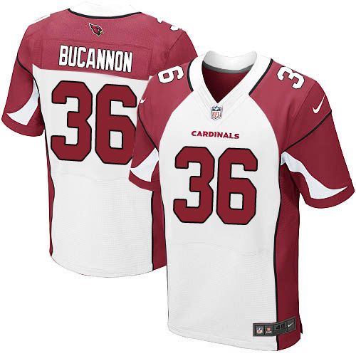  Cardinals #36 Deone Bucannon White Men's Stitched NFL Elite Jersey