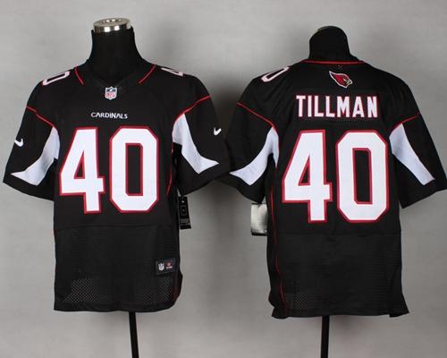  Cardinals #40 Pat Tillman Black Alternate Men's Stitched NFL Elite Jersey
