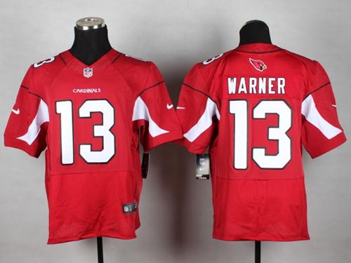  Cardinals #13 Kurt Warner Red Team Color Men's Stitched NFL Elite Jersey