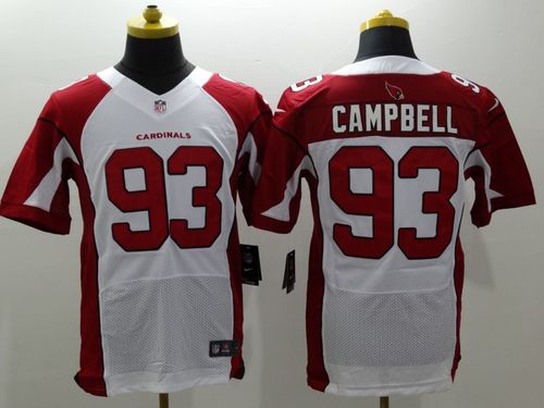  Cardinals #93 Calais Campbell White Men's Stitched NFL Elite Jersey