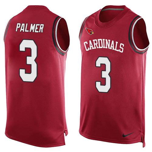  Cardinals #3 Carson Palmer Red Team Color Men's Stitched NFL Limited Tank Top Jersey