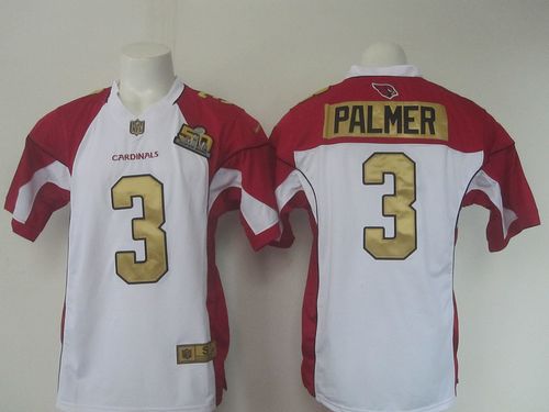  Cardinals #3 Carson Palmer White Super Bowl 50 Collection Men's Stitched NFL Elite Jersey