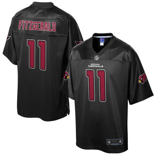  Cardinals #11 Larry Fitzgerald Black Men's NFL Pro Line Black Reverse Fashion Game Jersey