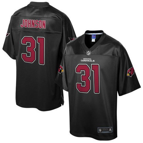  Cardinals #31 David Johnson Black Men's NFL Pro Line Black Reverse Fashion Game Jersey