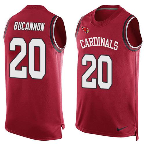  Cardinals #20 Deone Bucannon Red Team Color Men's Stitched NFL Limited Tank Top Jersey