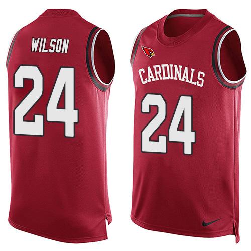  Cardinals #24 Adrian Wilson Red Team Color Men's Stitched NFL Limited Tank Top Jersey