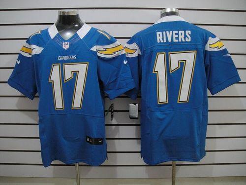  Chargers #17 Philip Rivers Electric Blue Alternate Men's Stitched NFL Elite Jersey