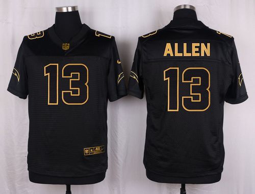  Chargers #13 Keenan Allen Black Men's Stitched NFL Elite Pro Line Gold Collection Jersey