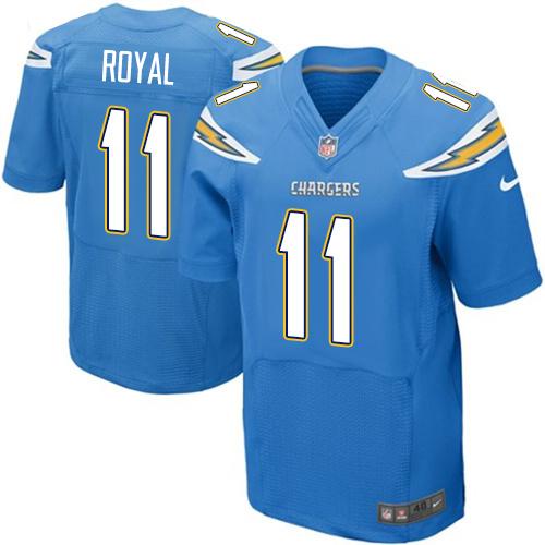  Chargers #11 Eddie Royal Electric Blue Alternate Men's Stitched NFL New Elite Jersey