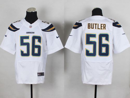  Chargers #56 Donald Butler White Men's Stitched NFL New Elite Jersey