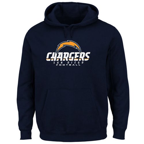 San Diego Chargers Critical Victory Pullover Hoodie Navy Blue