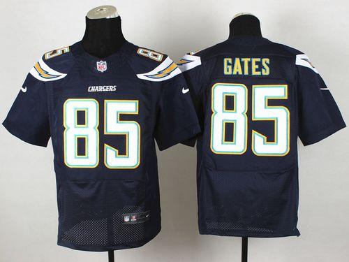  Chargers #85 Antonio Gates Navy Blue Team Color Men's Stitched NFL New Elite Jersey
