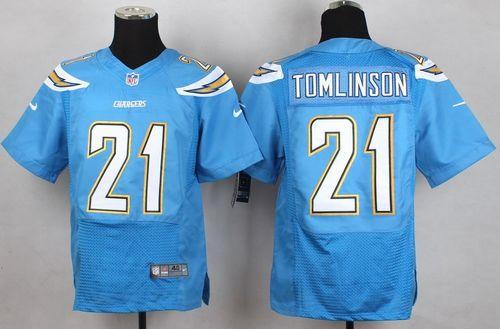  Chargers #21 LaDainian Tomlinson Electric Blue Alternate Men's Stitched NFL New Elite Jersey