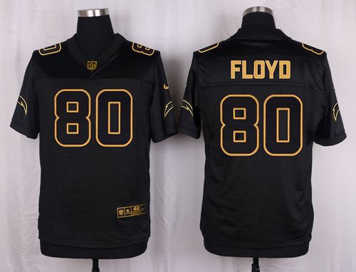  Chargers #80 Malcom Floyd Black Men's Stitched NFL Elite Pro Line Gold Collection Jersey