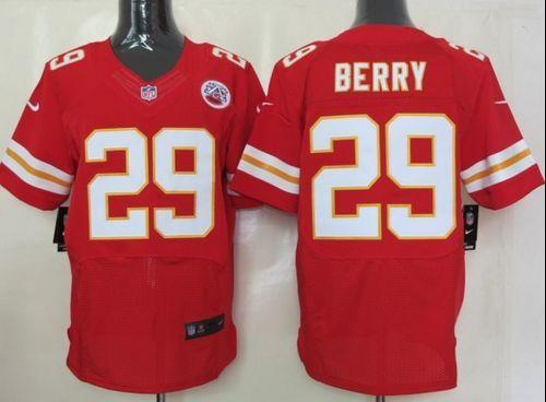  Chiefs #29 Eric Berry Red Team Color Men's Stitched NFL Elite Jersey