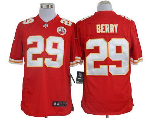  Chiefs #29 Eric Berry Red Team Color Men's Stitched NFL Limited Jersey