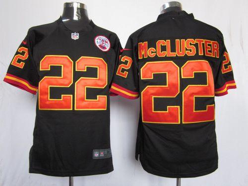  Chiefs #22 Dexter McCluster Black Alternate Men's Stitched NFL Game Jersey