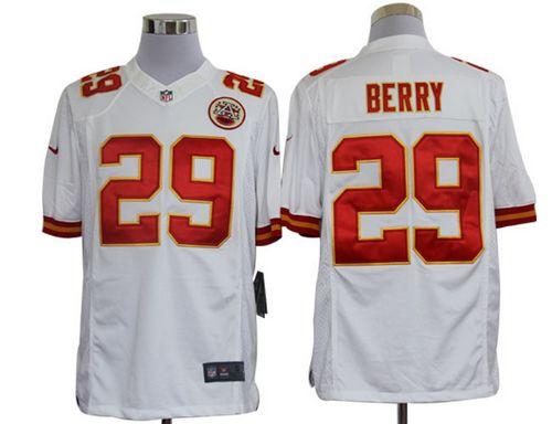  Chiefs #29 Eric Berry White Men's Stitched NFL Limited Jersey