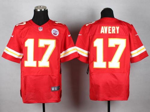  Chiefs #17 Donnie Avery Red Team Color Men's Stitched NFL Elite Jersey