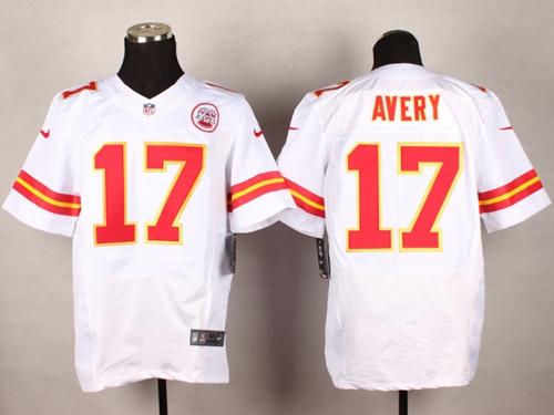  Chiefs #17 Donnie Avery White Men's Stitched NFL Elite Jersey