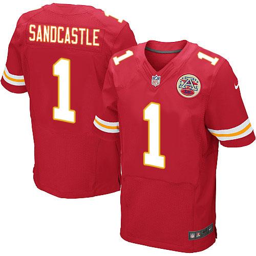  Chiefs #1 Leon Sandcastle Red Team Color Men's Stitched NFL Elite Jersey