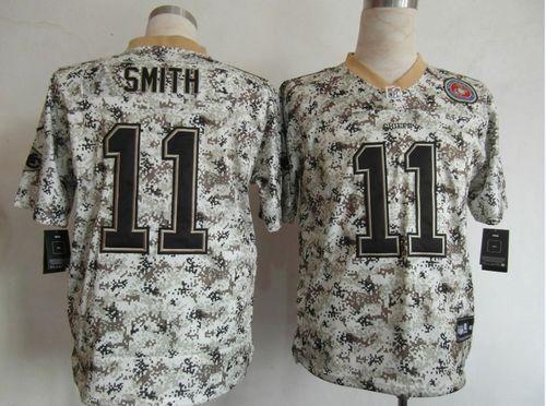  Chiefs #11 Alex Smith Camo Men's Stitched NFL Elite USMC Jersey