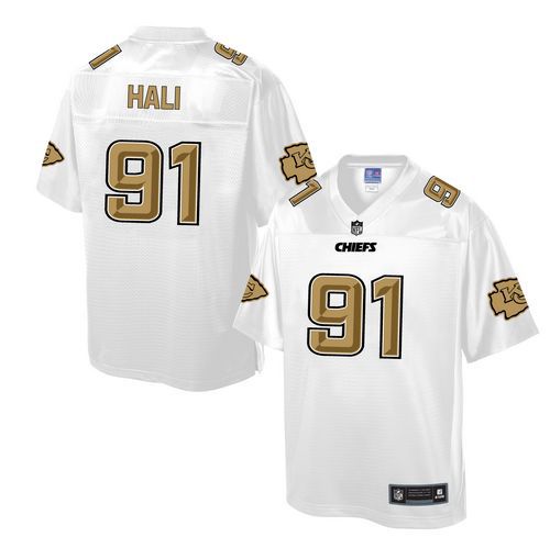  Chiefs #91 Tamba Hali White Men's NFL Pro Line Fashion Game Jersey