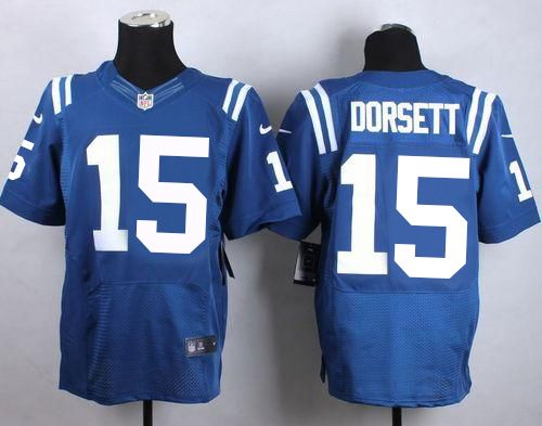  Colts #15 Phillip Dorsett Royal Blue Team Color Men's Stitched NFL Elite Jersey