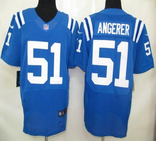  Colts #51 Pat Angerer Royal Blue Team Color Men's Stitched NFL Elite Jersey