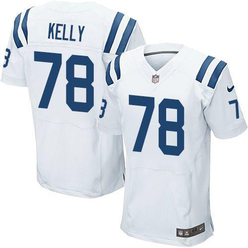  Colts #78 Ryan Kelly White Men's Stitched NFL Elite Jersey