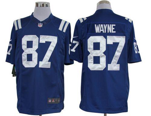  Colts #87 Reggie Wayne Royal Blue Team Color Men's Stitched NFL Limited Jersey
