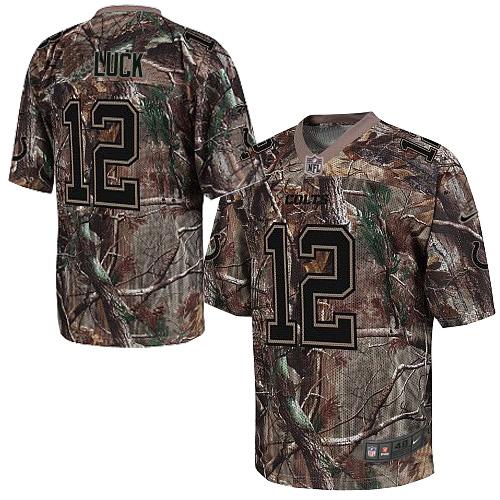  Colts #12 Andrew Luck Camo Men's Stitched NFL Realtree Elite Jersey