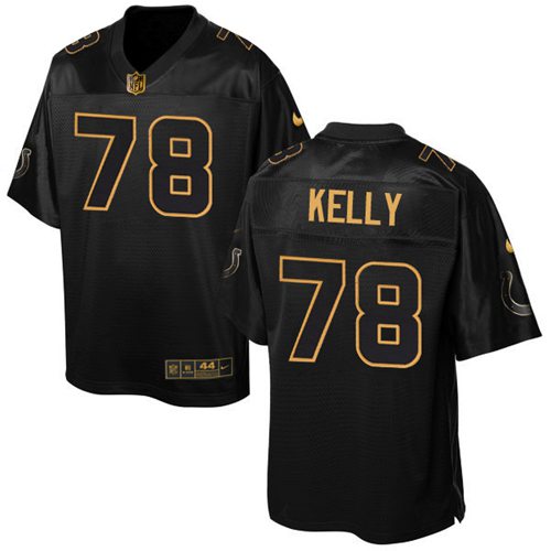  Colts #78 Ryan Kelly Black Men's Stitched NFL Elite Pro Line Gold Collection Jersey