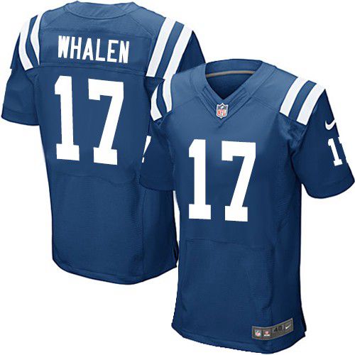  Colts #17 Griff Whalen Royal Blue Team Color Men's Stitched NFL Elite Jersey