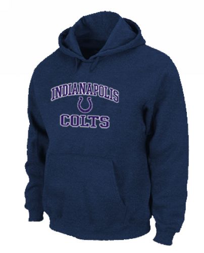 Indianapolis Colts Heart & Soul Pullover Hoodie Dark Blue